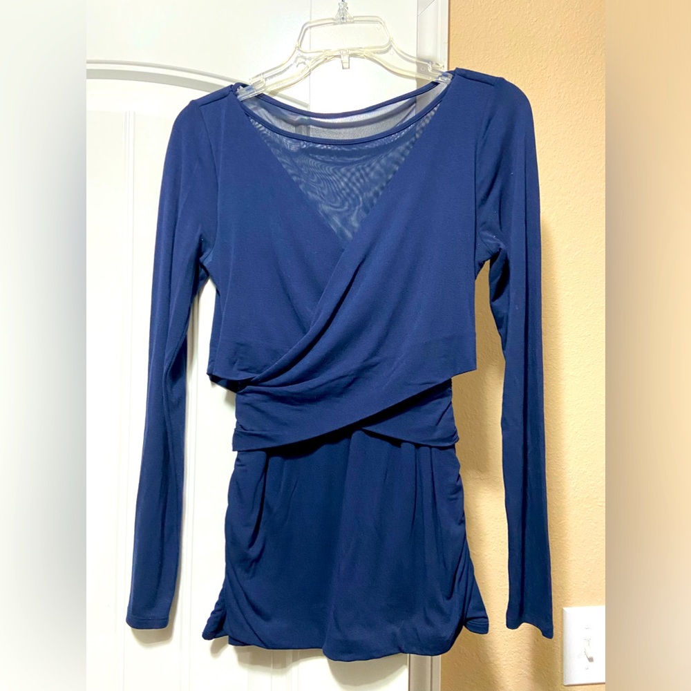 White House black market royal blue top extra small
